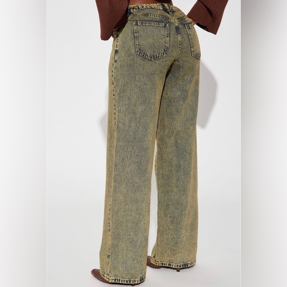 CUTOUT WAISTBAND JEANS - Picture 3 of 5